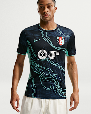 Мужские джерси Kansas City Current Stadium Away Nike Dri-FIT NWSL Replica Jersey