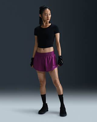 Женские шорты Nike One Dri-FIT Mid-Rise 3" Brief-Lined Shorts
