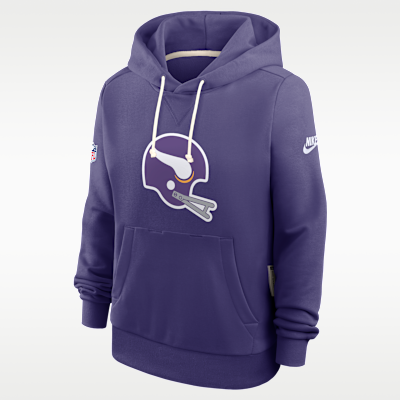 Sudadera con gorro sin cierre Nike Dri-FIT de la NFL para mujer Minnesota Vikings Alt Pack
