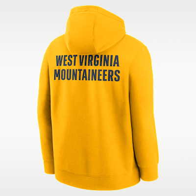 West Virginia Club Basketball 2-Hit Men's Nike College Pullover Hoodie
