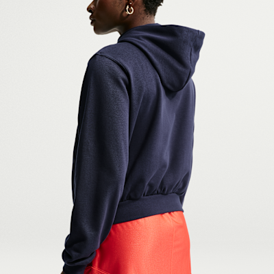 Nike Atlético Madrid Chill Terry Tam Boy Fermuarlı Nike Football Kadın Kapüşonlu Üstü görsel 2