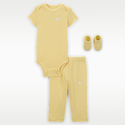 Conjunto de 3 piezas de tejido pointelle para bebé Nike