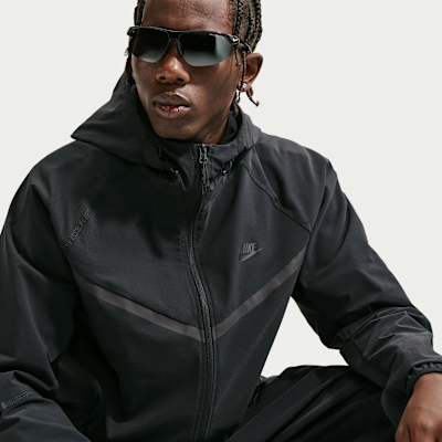 Nike Tech Dri-FIT Tam Boy Fermuarlı Dokuma Windrunner Erkek Ceketi görsel 3