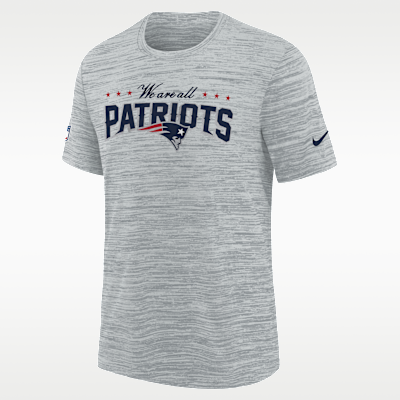 New England Patriots Rivalry Sideline Velocity Big Kids' Nike Dri-FIT NFL T-Shirt
