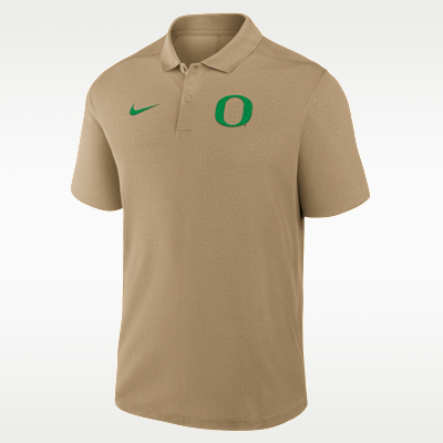 Polo universitario Nike Dri-FIT para hombre Oregon Primetime Victory Primary Logo