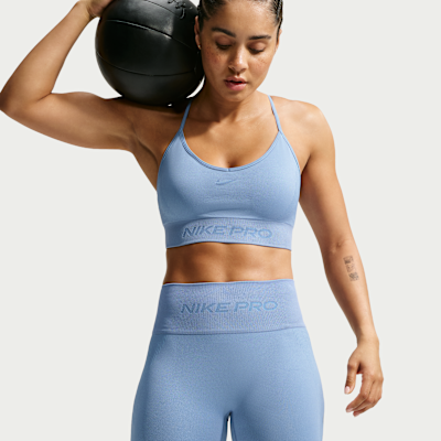 Nike Pro Seamless Dri-FIT Yüksek Belli 13 cm Kadın Bisiklet Şortu görsel 2