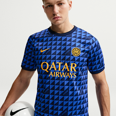 Nike Inter Milan Nike Dri-FIT Maç Öncesi Erkek Futbol Üstü