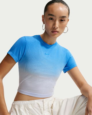 Женская футболка Nike Sportswear Chill Knit Slim Cropped