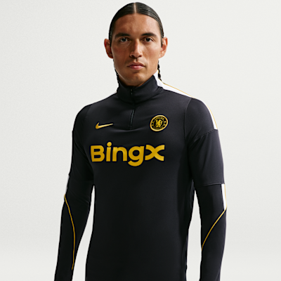 Nike Chelsea FC Strike Nike Dri-FIT Örgü Erkek Futbol Antrenman Üstü