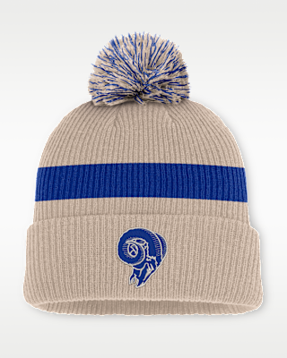 Мужские  Los Angeles Rams Rewind Peak Nike NFL Cuffed Pom Beanie