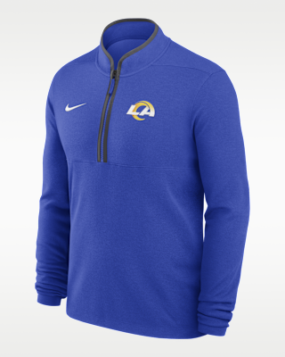 Мужские  Los Angeles Rams Logo Victory Nike Dri-FIT NFL 1/2-Zip Long-Sleeve Top