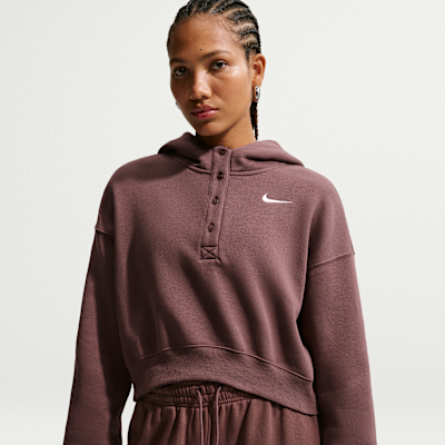 Nike Sportswear Phoenix Fleece Women's Oversized Cropped Henley Hoodie