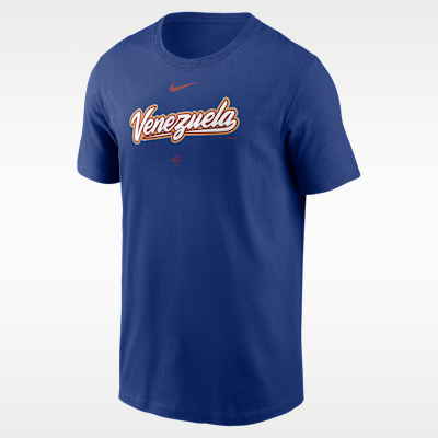 Playera Nike para hombre Venezuela National Baseball Team 2026 World Baseball Classic Wordmark