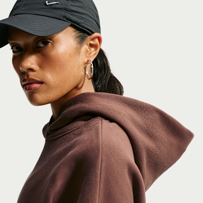 Nike Studio Fleece Orta Kalınlıkta Oversize Kapüşonlu Kadın Sweatshirt'ü görsel 6