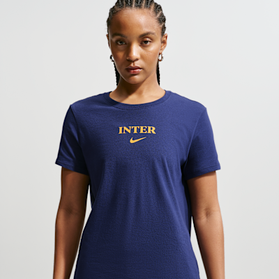Nike Inter Milan Nike Kadın Futbol Tişörtü