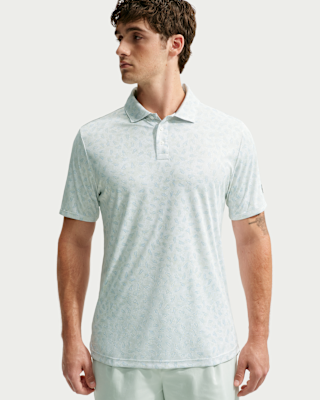 Мужские  Nike Par Dri-FIT Grass Print Golf Polo