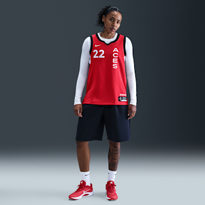 Jersey Nike Dri-FIT de la WNBA Victory A'ja Wilson Las Vegas Aces 2024 Rebel Edition