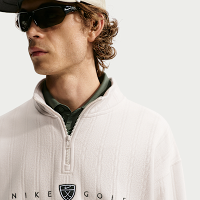 Nike Fairway Fresh Therma-FIT Bol Kesimli Yarım Fermuarlı Erkek Golf Üstü görsel 3