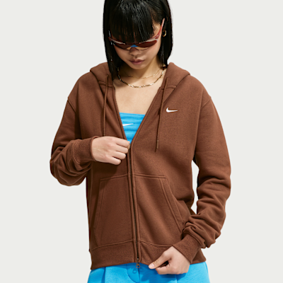 Nike Studio Fleece Orta Kalınlıkta Fermuarlı Kapüşonlu Kadın Sweatshirt'ü