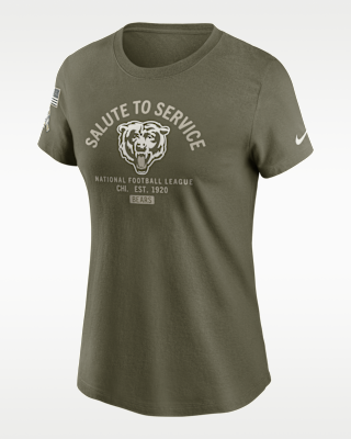 Женская футболка Chicago Bears Salute to Service Sideline Nike NFL