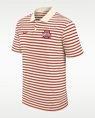 Мужские  Ohio State Striped Nike Dri-FIT College Polo