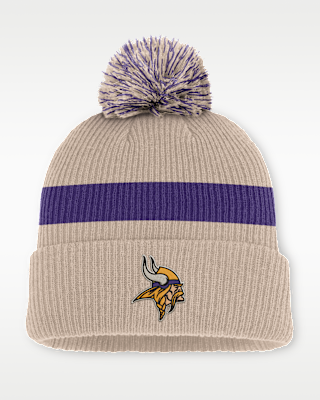 Мужские Minnesota Vikings Rewind Peak Nike NFL Cuffed Pom Beanie