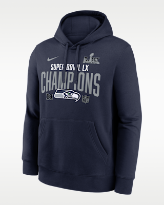 Мужское худи Seattle Seahawks Super Bowl LX Champions Going Yard Club Nike NFL Pullover Hoodie