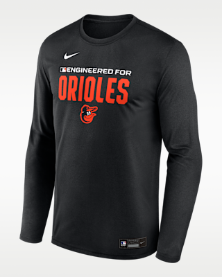 Мужская футболка Baltimore Orioles Authentic Collection Team Issue Nike Dri-FIT MLB Long-Sleeve