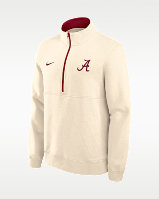 Мужские Alabama Primetime Primary Logo Nike College 1/2-Zip Crew
