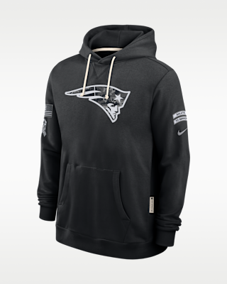 Мужское худи New England Patriots Salute to Service Sideline Nike Dri-FIT NFL Pullover Hoodie