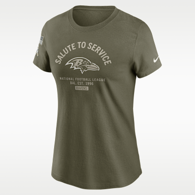 Baltimore Ravens Salute to Service Sideline Women's Nike NFL T-Shirt
