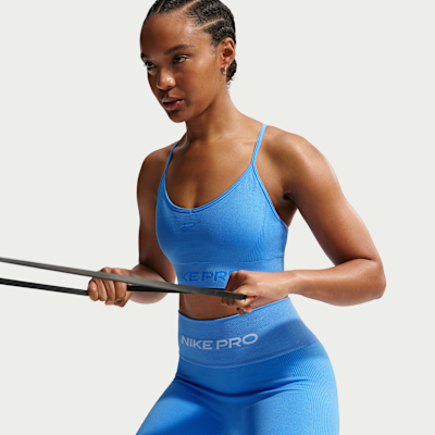 Nike Pro Seamless Yüksek Belli 13 cm Kadın Bisiklet Şortu görsel 4