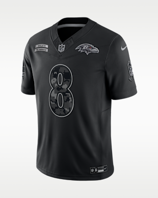 Мужские джерси Lamar Jackson Baltimore Ravens Salute to Service Nike Dri-FIT NFL Limited Jersey