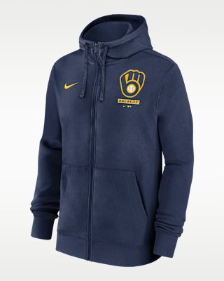 Мужское худи Milwaukee Brewers Lockup Nike MLB Full-Zip Hoodie