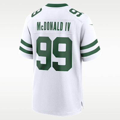 Jersey de fútbol americano Game para hombre NFL New York Jets (Will McDonald IV)