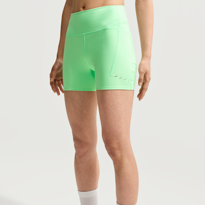 Nike Swift Yüksek Belli 10 cm Sıkı Kesimli Cepli Kadın Koşu Şortu görsel 2