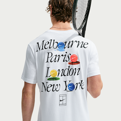 NikeCourt Dri-FIT Erkek Tenis Tişörtü görsel 2