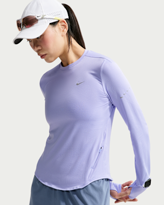 Женские Nike Swift Dri-FIT UV Long-Sleeve Crew-Neck Top для бега