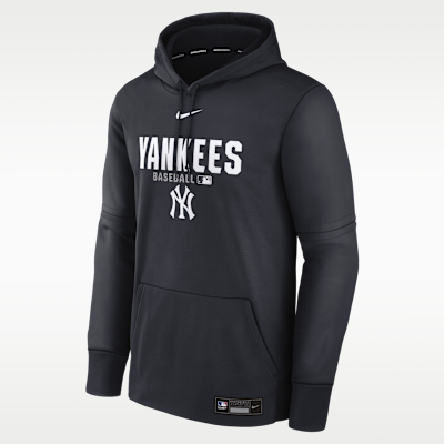 New York Yankees Authentic Collection Men's Nike Therma MLB Pullover Hoodie