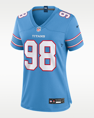Женские джерси Jeffery Simmons Tennessee Titans Nike NFL Game Jersey