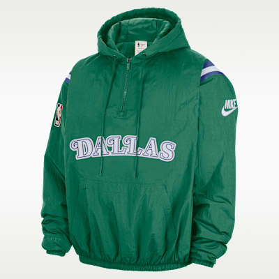 Dallas Mavericks Hardwood Classics Men's Nike Therma-FIT NBA 1/2-Zip Hoodie