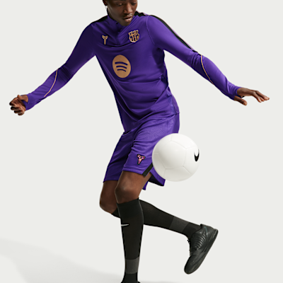 Nike FC Barcelona Strike Deplasman Kobe Dri-FIT Örgü Erkek Futbol Antrenman Üstü görsel 3