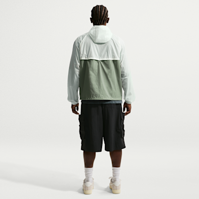 Nike Windrunner Astarsız Tam Boy Fermuarlı UV Erkek Ceketi görsel 5
