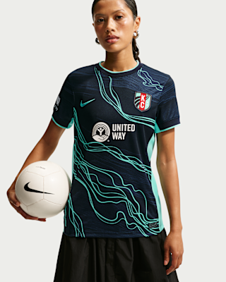 Женские джерси Kansas City Current Stadium Away Nike Dri-FIT NWSL Replica Jersey