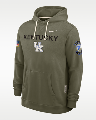 Мужское худи Kentucky 2025 Military Appreciation Nike Dri-FIT College Pullover Hoodie