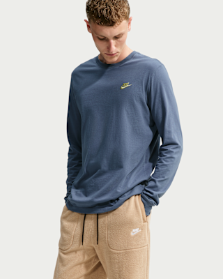 Мужская футболка Nike Sportswear Club Long-Sleeve