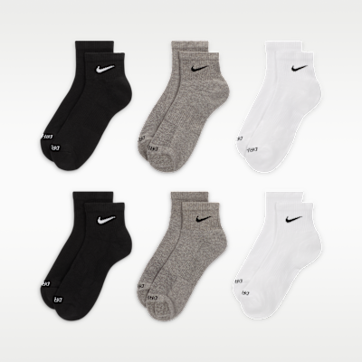 Calcetines al tobillo de entrenamiento Nike Everyday Plus Cushioned (6 pares)