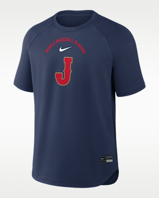 Мужские  Japan National Baseball Team 2026 World Baseball Classic Batting Practice Pregame Nike Dri-FIT Top