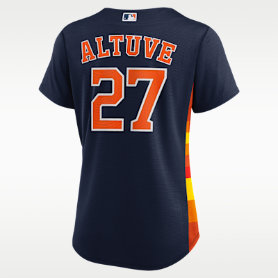 MLB Houston Astros (Jose Altuve) Women's Replica Baseball Jersey