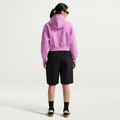 나이키 스포츠웨어 피닉스 플리스 여성 루즈 풀집 크롭 후디